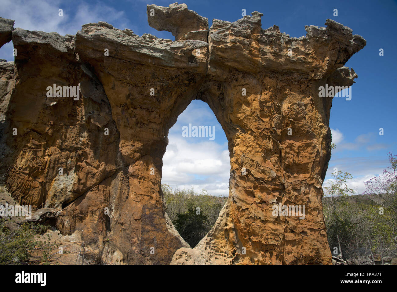 La pietra piccola chiesa Catimbau - Parco nazionale Foto Stock