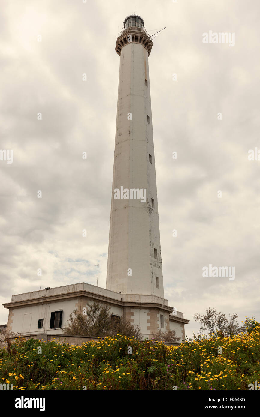 Punta San Cataldo faro di Bari Foto Stock