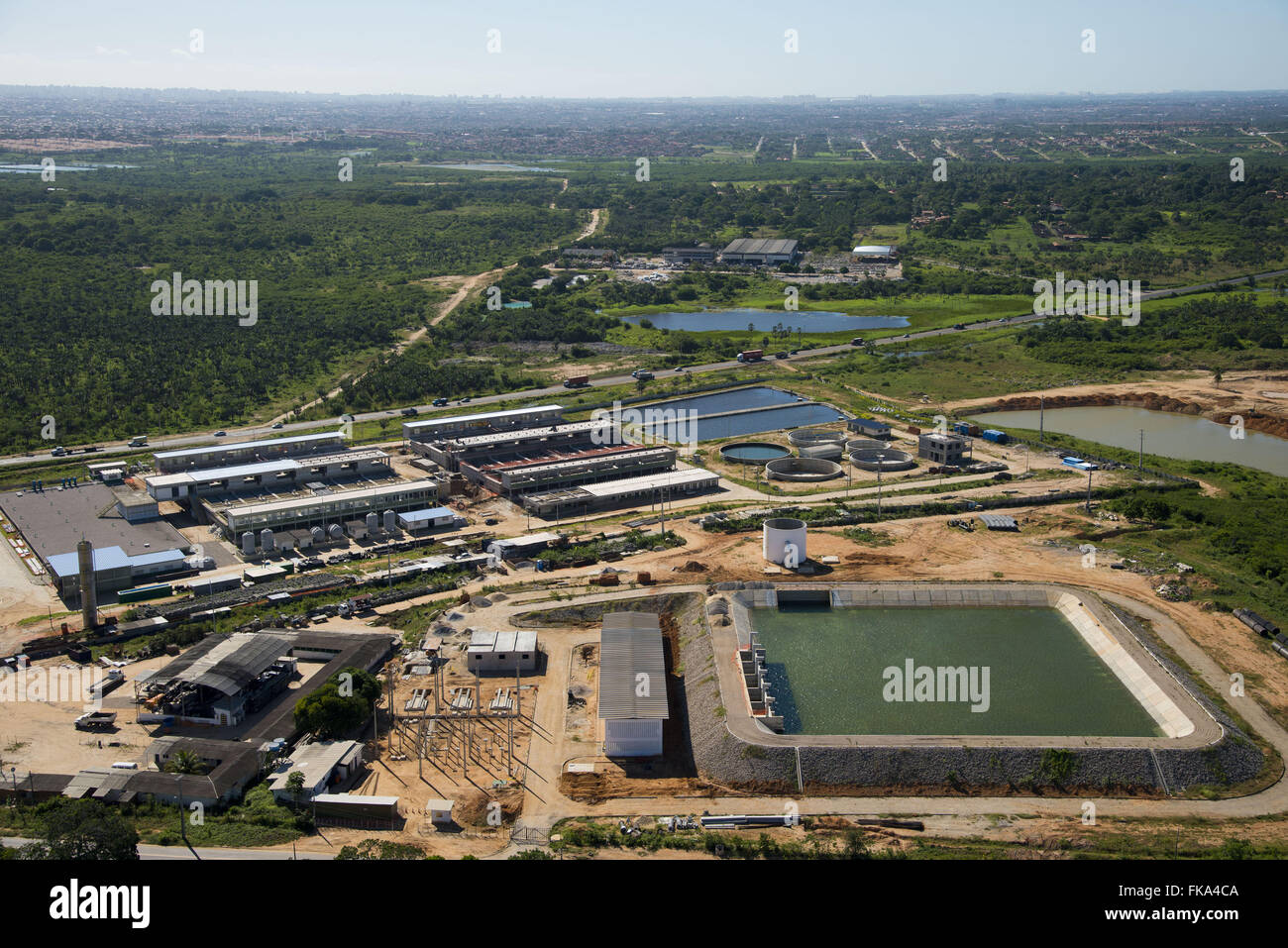 Impianto di trattamento acque Caucaia Foto Stock