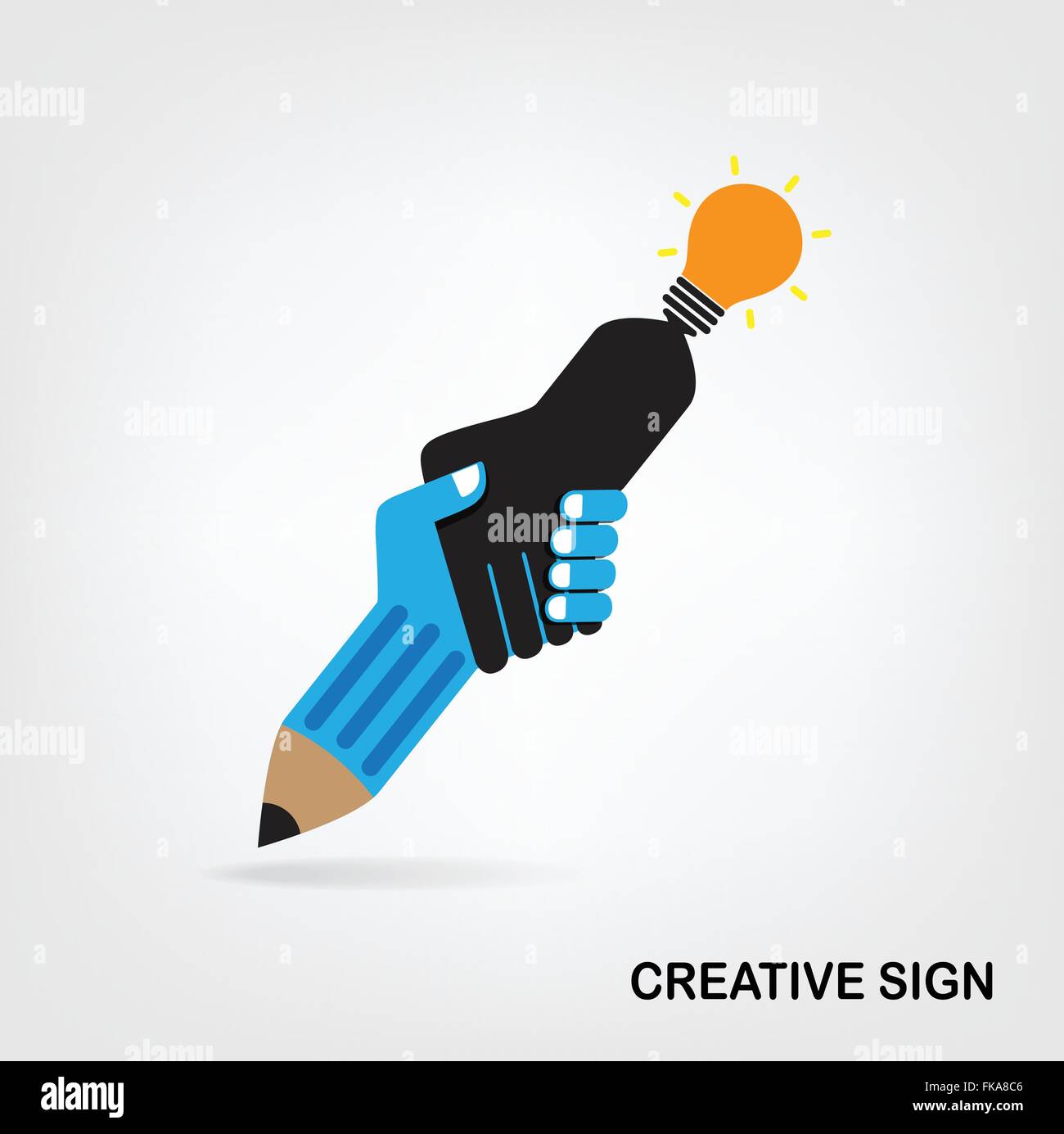 Handshake segno astratto vettore modello di progettazione. Business concetto creativo. Trattare, contratto, team, cooperazione icona di simbolo Illustrazione Vettoriale