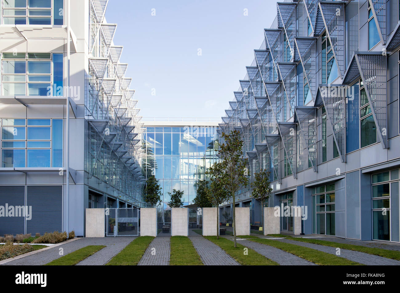 Milton Keynes del quadrante di edificio. Milton Keynes, Buckinghamshire, Inghilterra Foto Stock