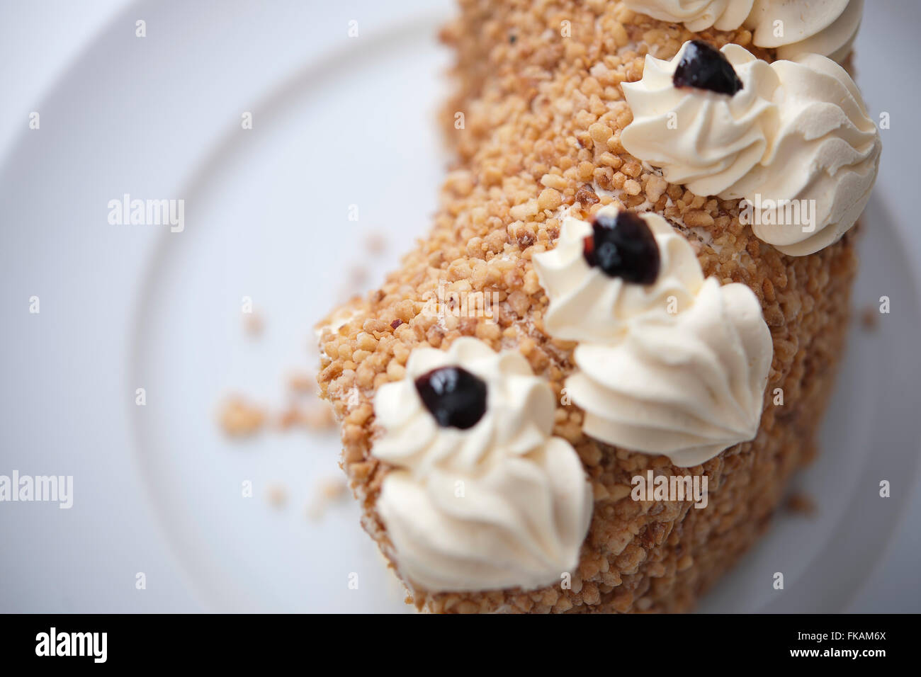 Immagine di un 'Frankfurter Kranz', Frankfurter Kranz è un tradizionale torta Hessia con carichi di crema. Prese su 01/03/16 in Oberursel Foto Stock