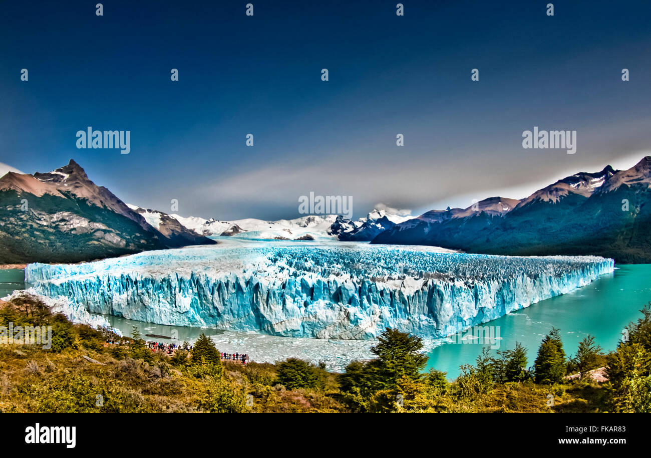Ghiacciaio Perito Moreno, parco nazionale Los Glaciares, Santa Cruz Provincia, Argentina Foto Stock