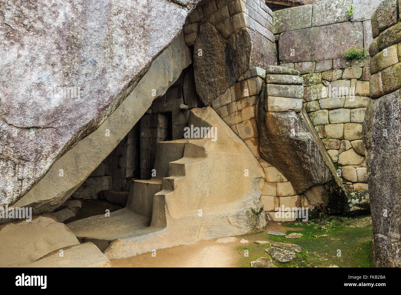 Il Perù, Cuzco, antiche rovine di Machu Picchu Foto Stock