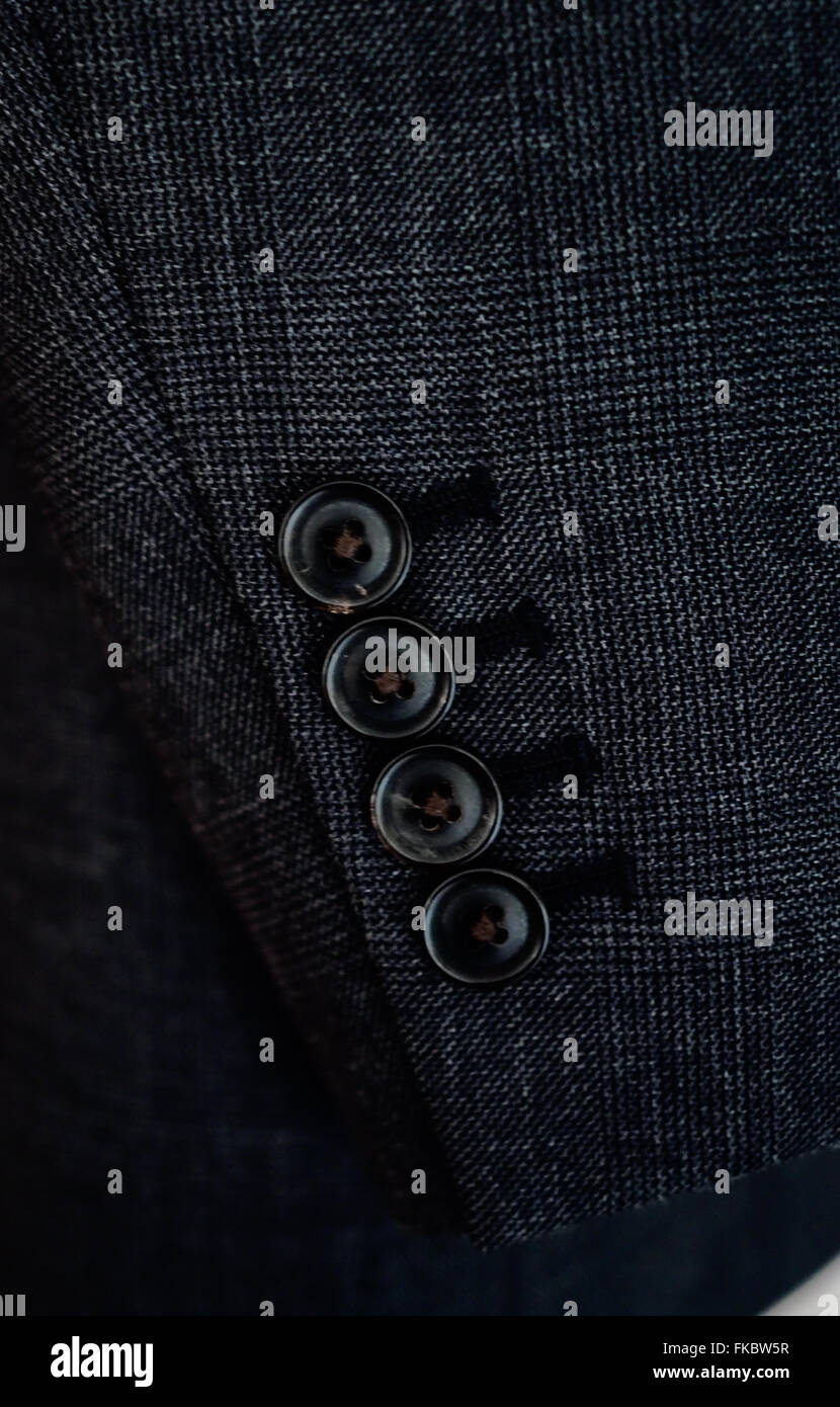 Tuta close up dettaglio business formale abito camicia Foto Stock