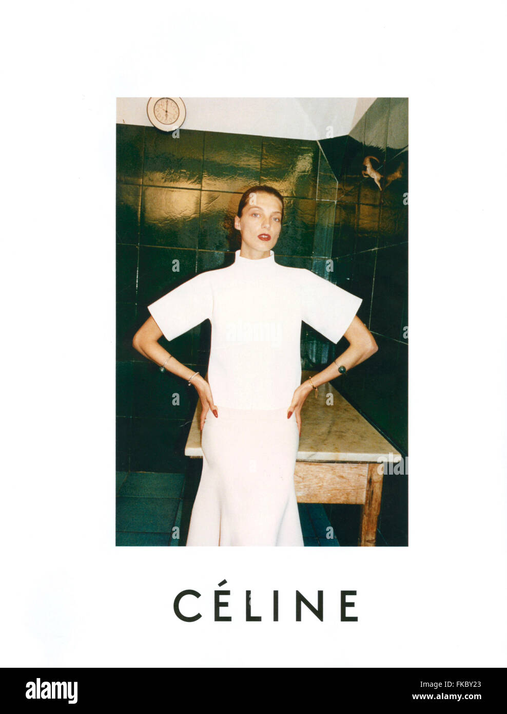 2010S UK Celine Magazine annuncio pubblicitario Foto Stock