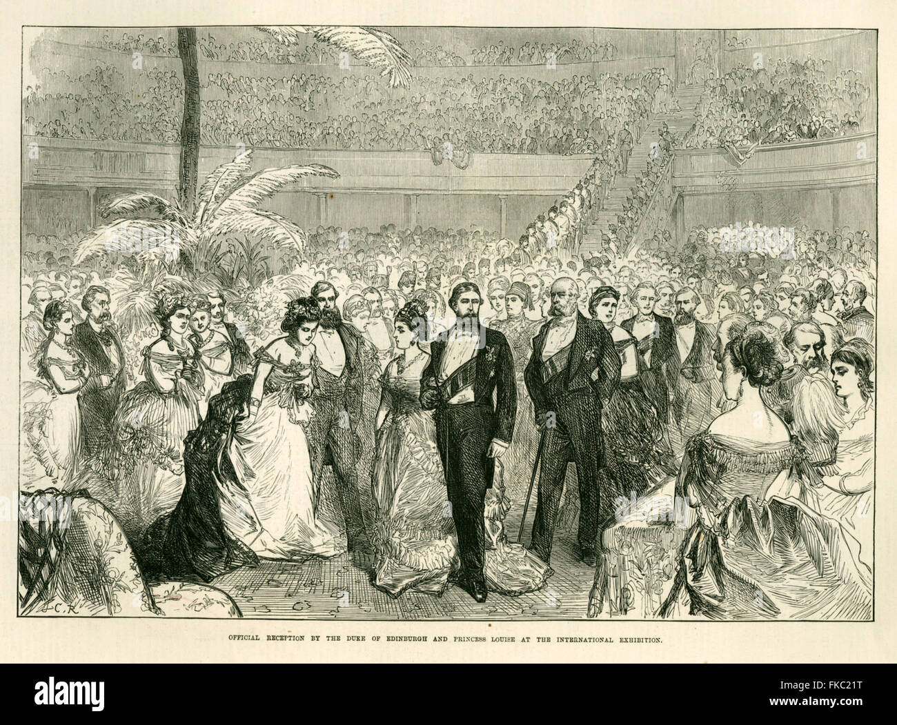 1870S UK Illustrated London News piastra del magazzino Foto Stock