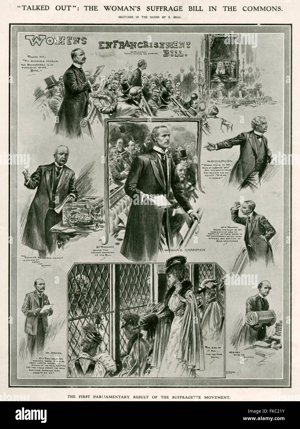 1900S UK Illustrated London News piastra del magazzino Foto Stock