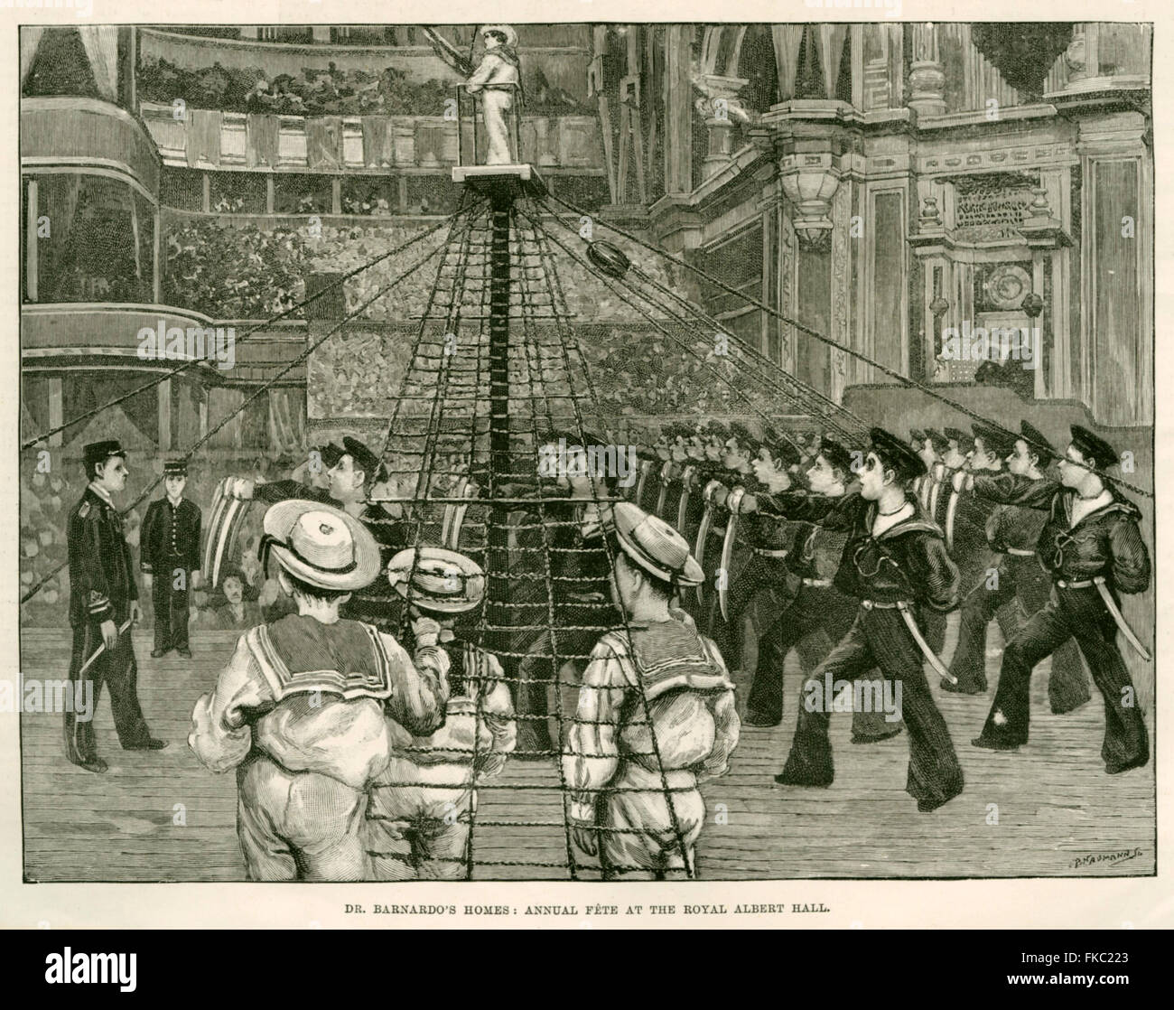 1890S UK Barnardos Prenota piastra Foto Stock