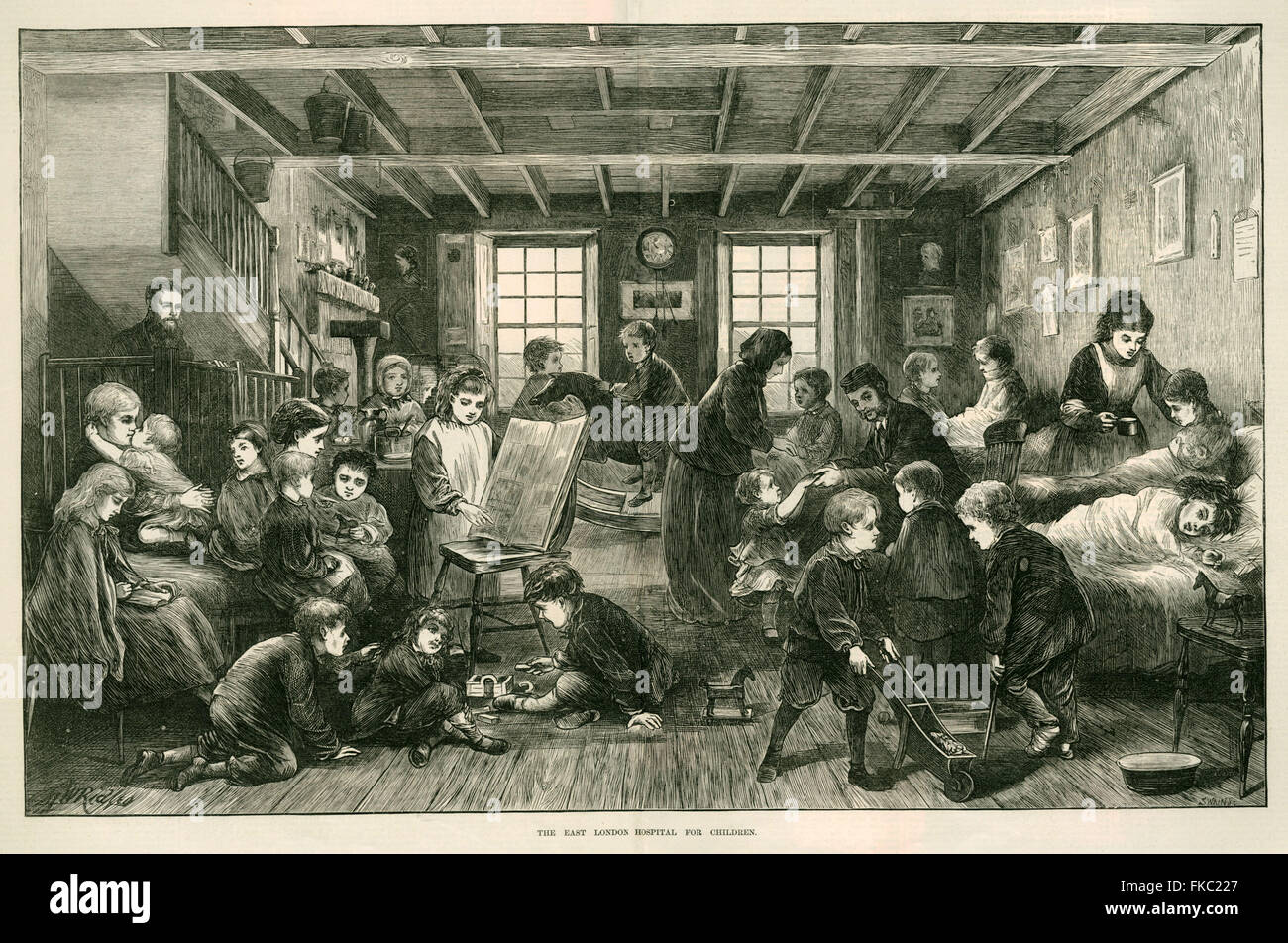 1870S UK Illustrated London News piastra del magazzino Foto Stock