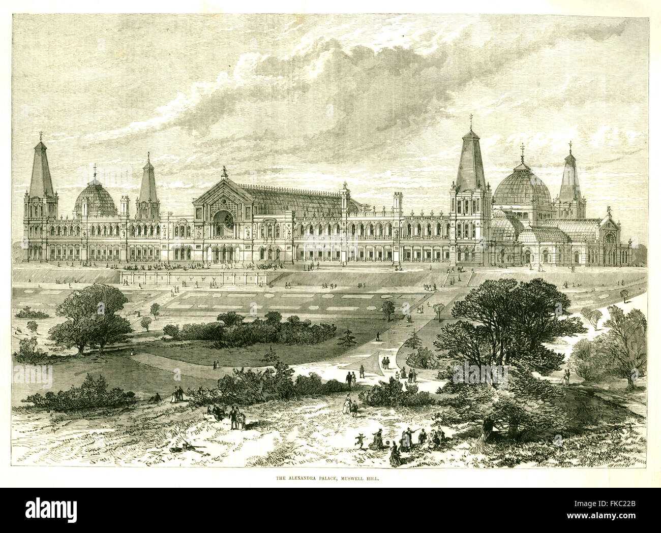 1870S UK Illustrated London News piastra del magazzino Foto Stock