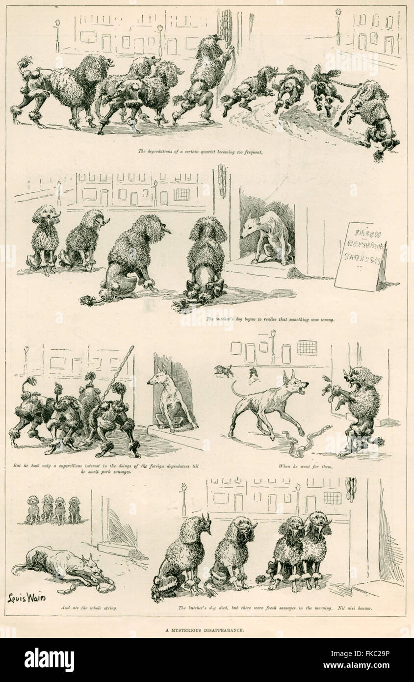 1890S UK Illustrated London News piastra del magazzino Foto Stock