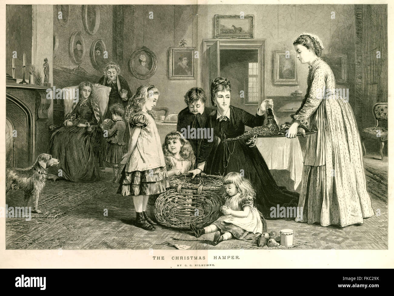 1870S UK Illustrated London News piastra del magazzino Foto Stock