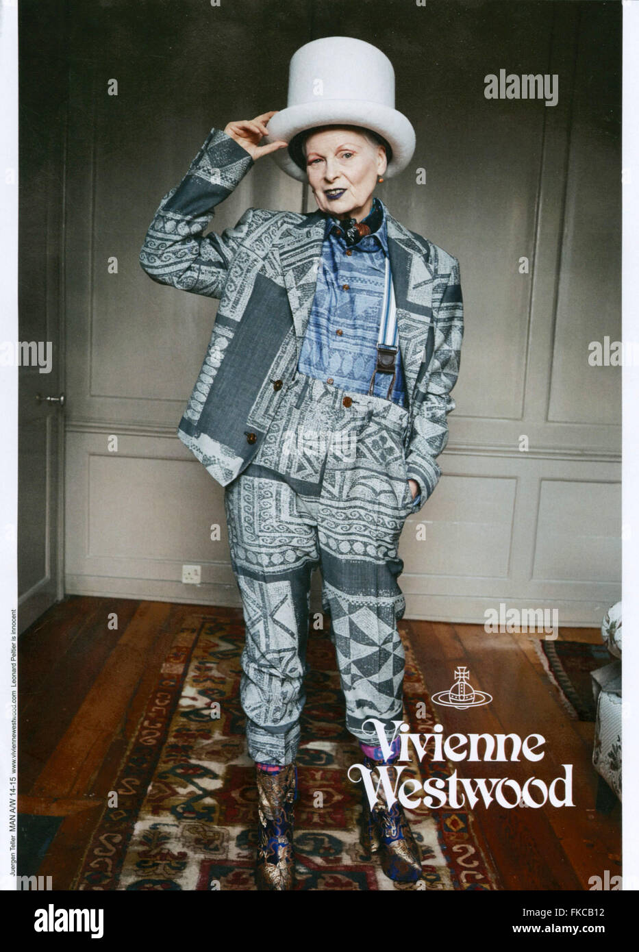 2010S UK Vivienne Westwood Magazine annuncio pubblicitario Foto Stock