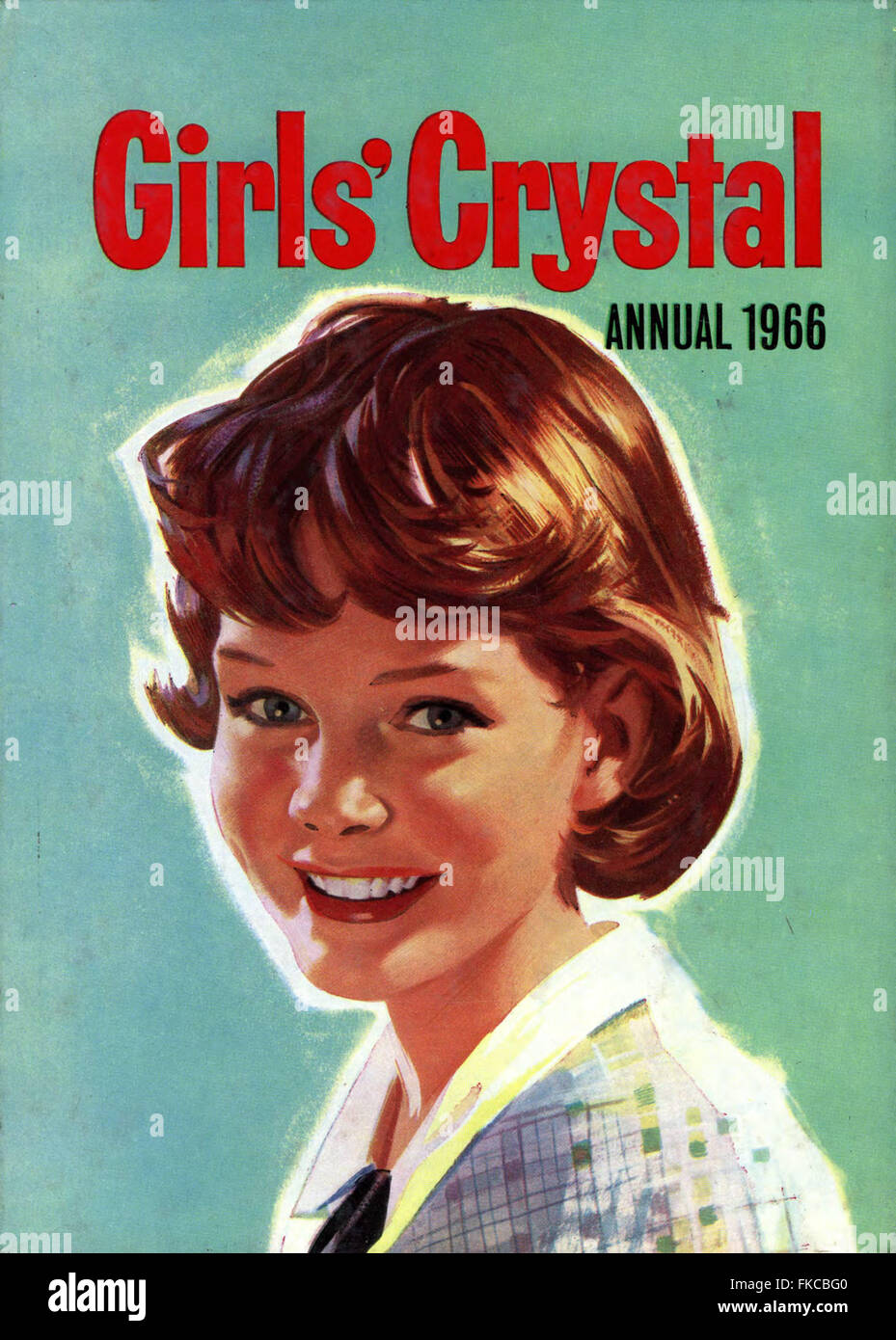 1960S UK la ragazza di cristallo copertura annuale Foto stock - Alamy