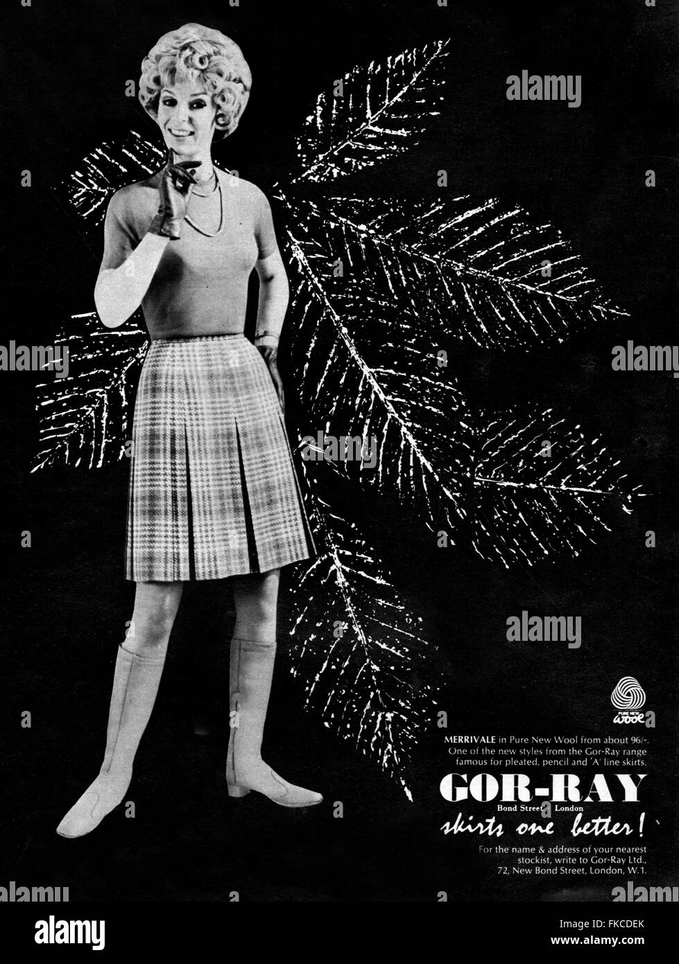 1960S UK Gor-Ray Magazine annuncio pubblicitario Foto Stock