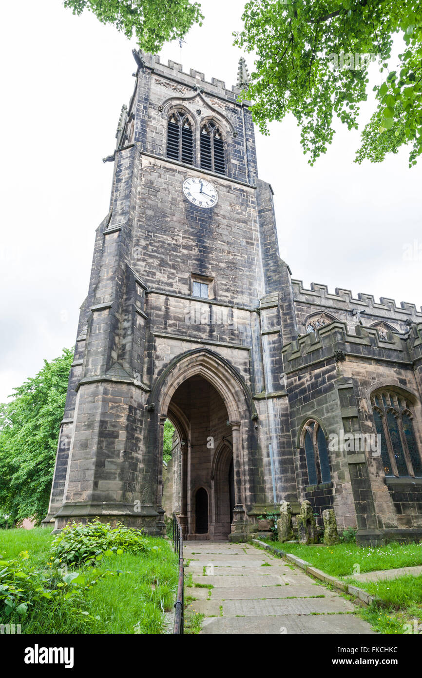 Chiesa di Santa Maria Sandbach, Cheshire, Inghilterra, Regno Unito Foto Stock