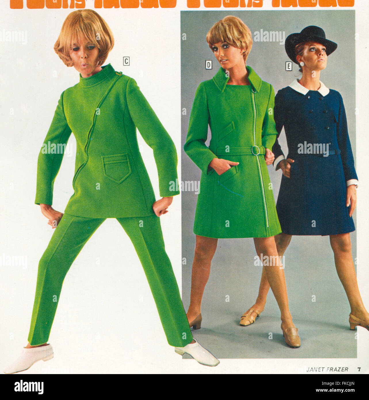 1960S UK piastra catalogo Foto Stock