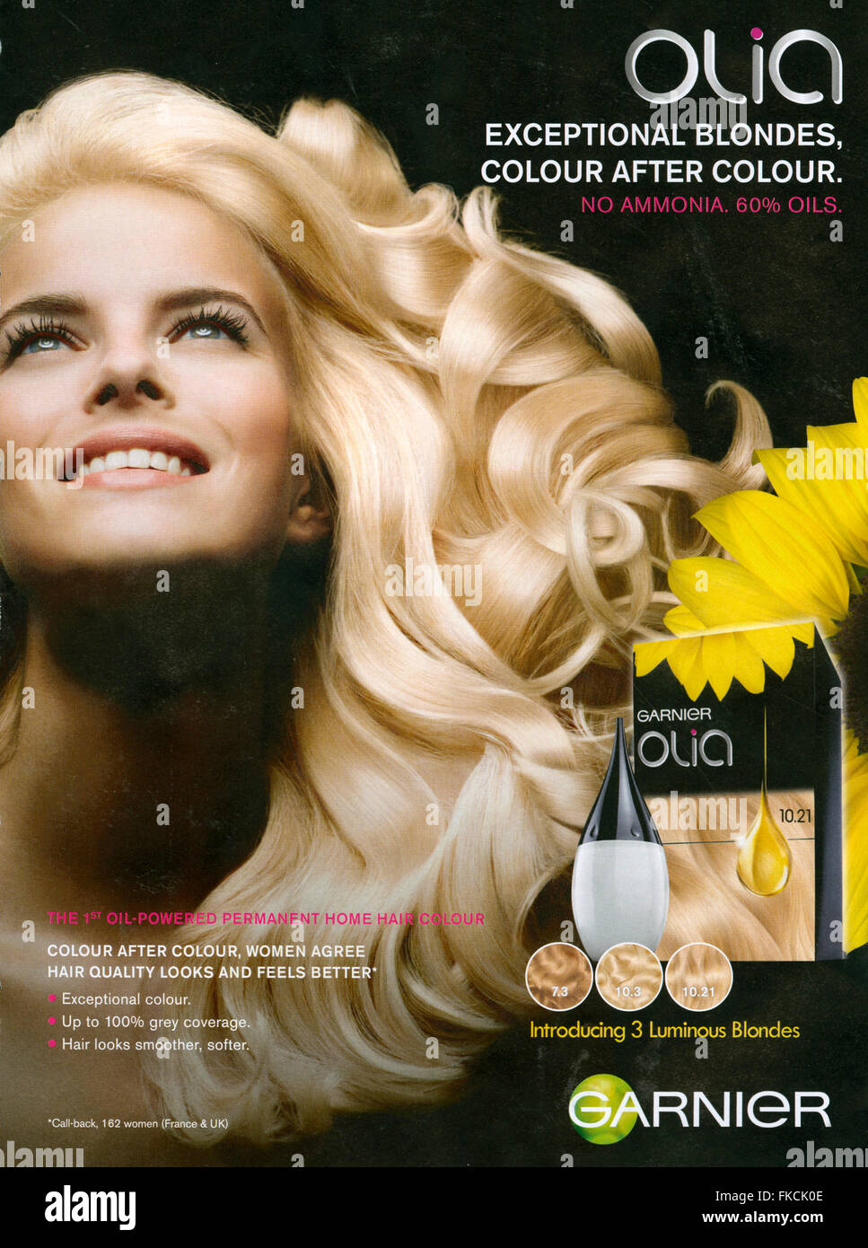 2010S UK Magazine annuncio pubblicitario Foto Stock