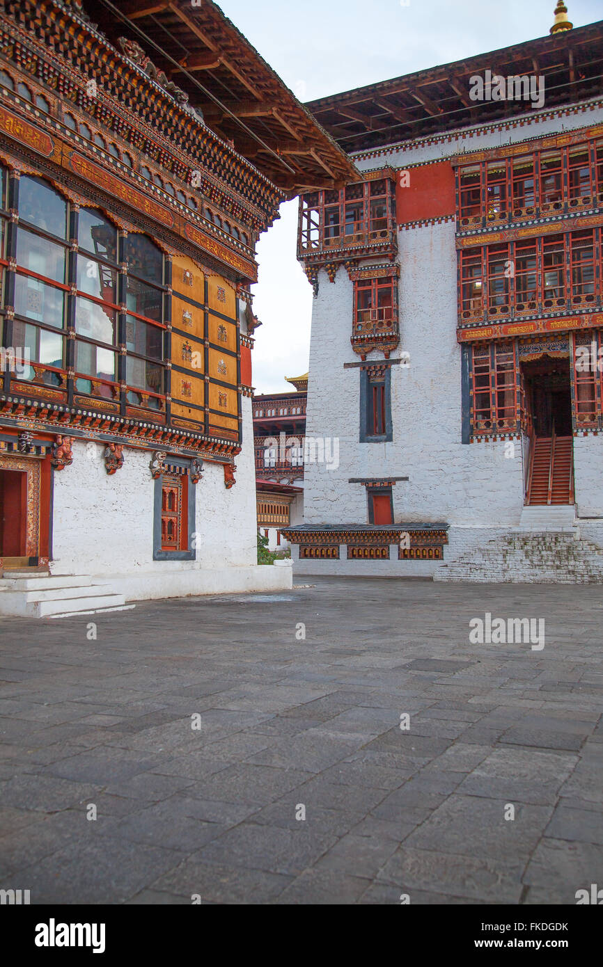 Tashichhoedzong monastero e fortezza, Thimphu. Foto Stock