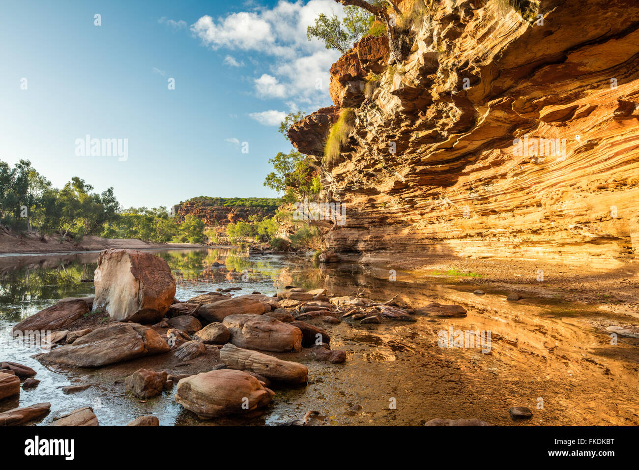 Il Murchison River Gorge a Ross Graham, Kalbarri National Park, Australia occidentale Foto Stock