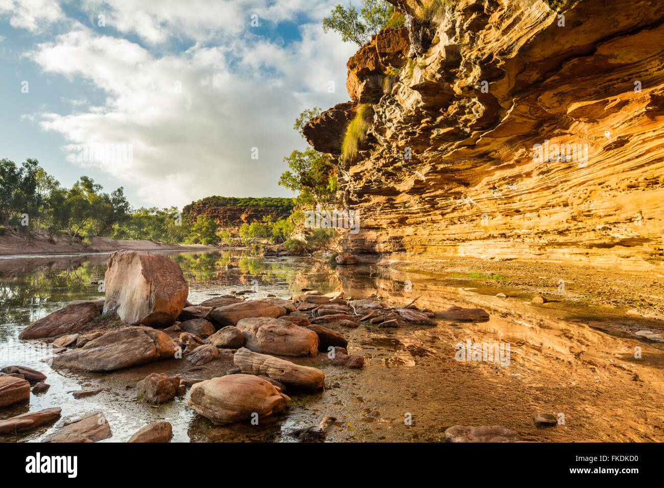 Il Murchison River Gorge a Ross Graham, Kalbarri National Park, Australia occidentale Foto Stock