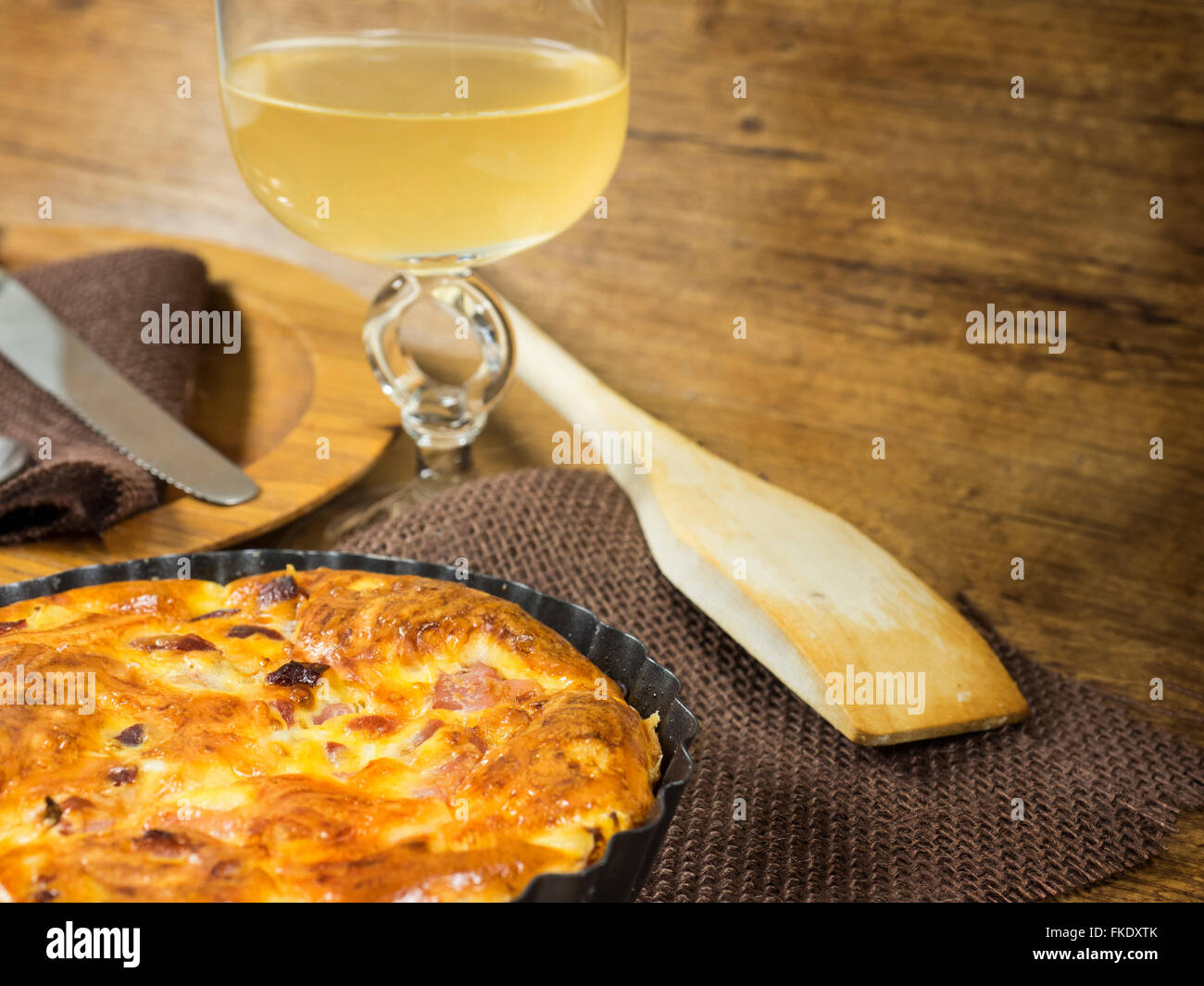 Quiche lorraine Foto Stock