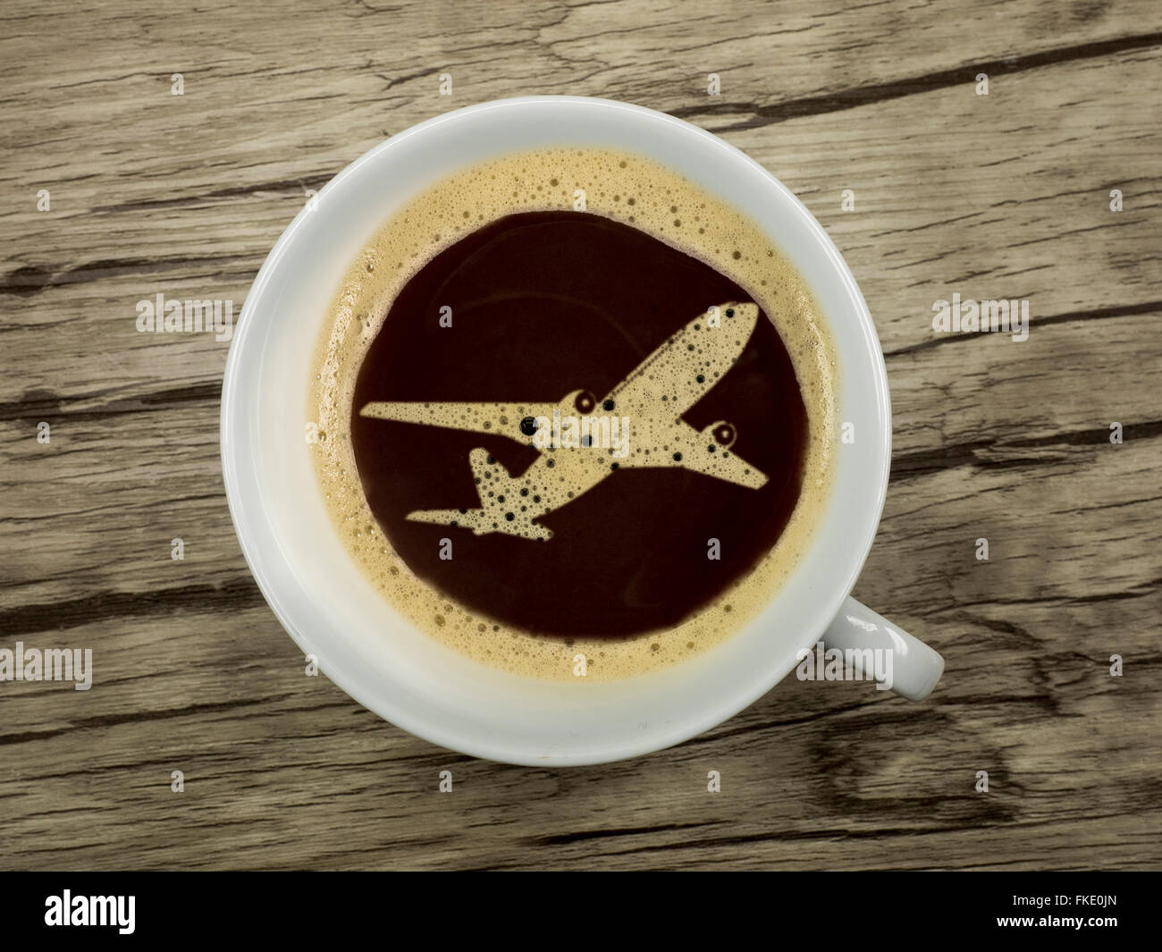 Caffè contro il jetlag Foto Stock