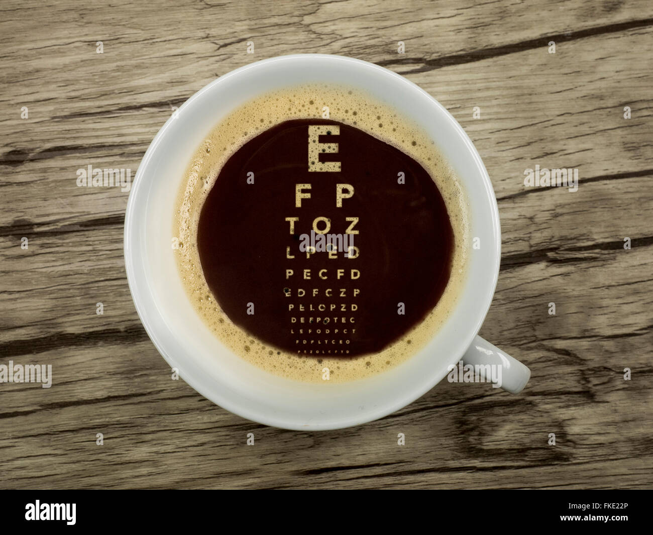 Il servizio di caffè in sala di attesa Foto Stock