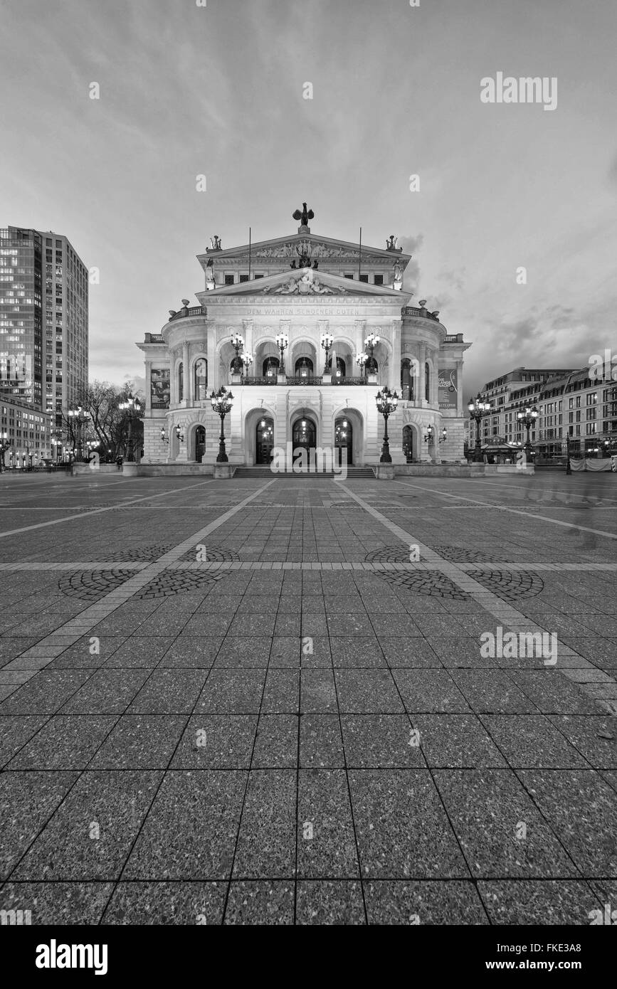 L'Europa, Germania, di Francoforte sul Meno, Old Opera House Foto Stock