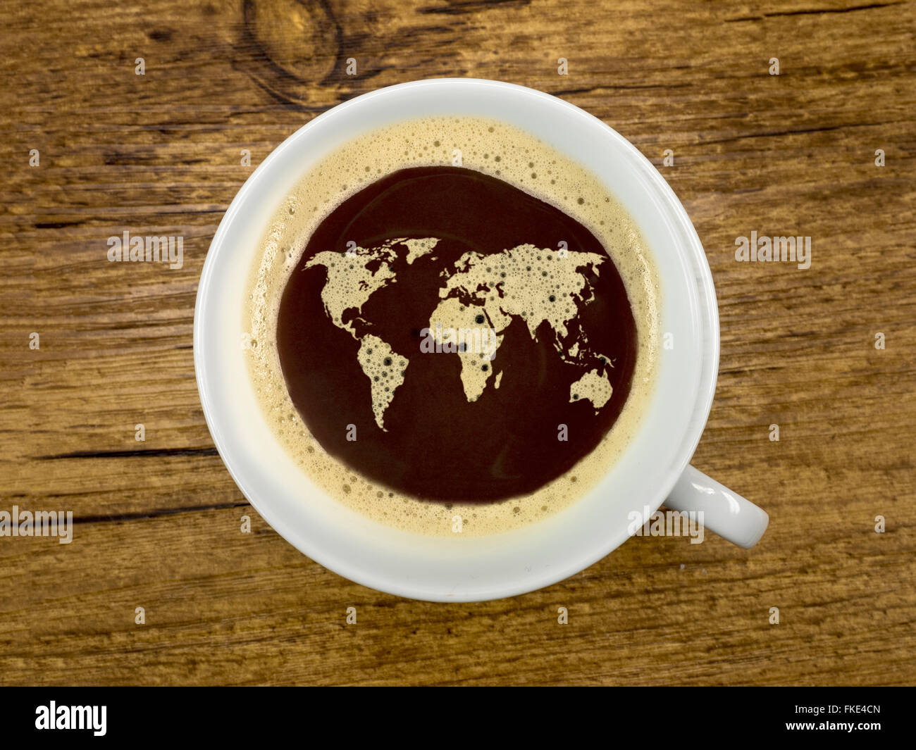 Il mondo del caffè Foto Stock