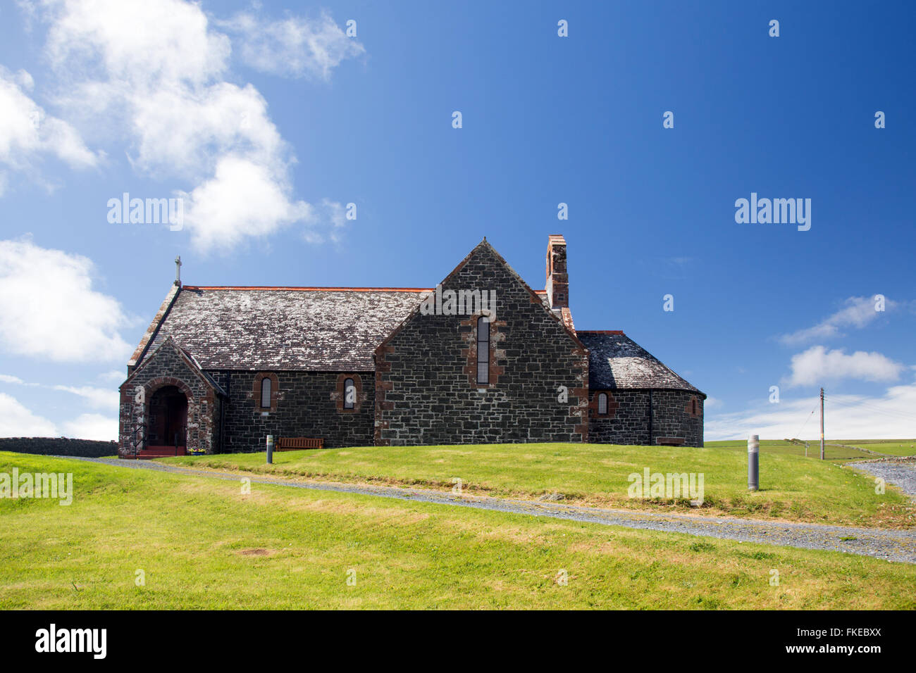 Chiesa di Scozia da Port Charlotte Isle of Islay Ebridi Interne in Scozia Foto Stock