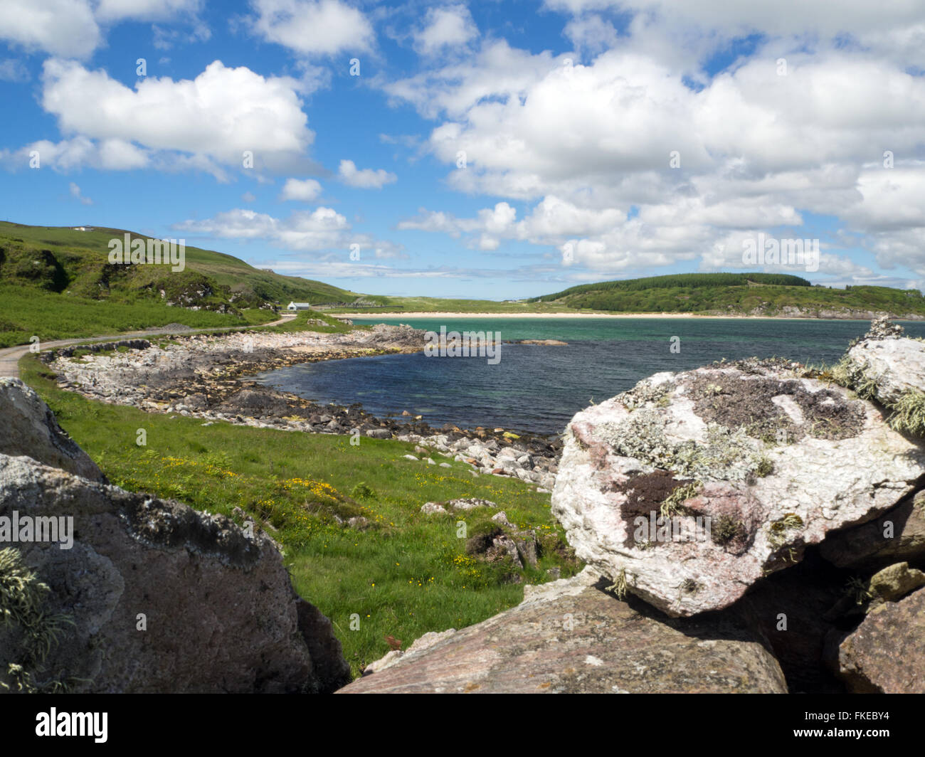 Kilnaughton Bay Port Ellen Isle of Islay Ebridi Interne in Scozia Foto Stock