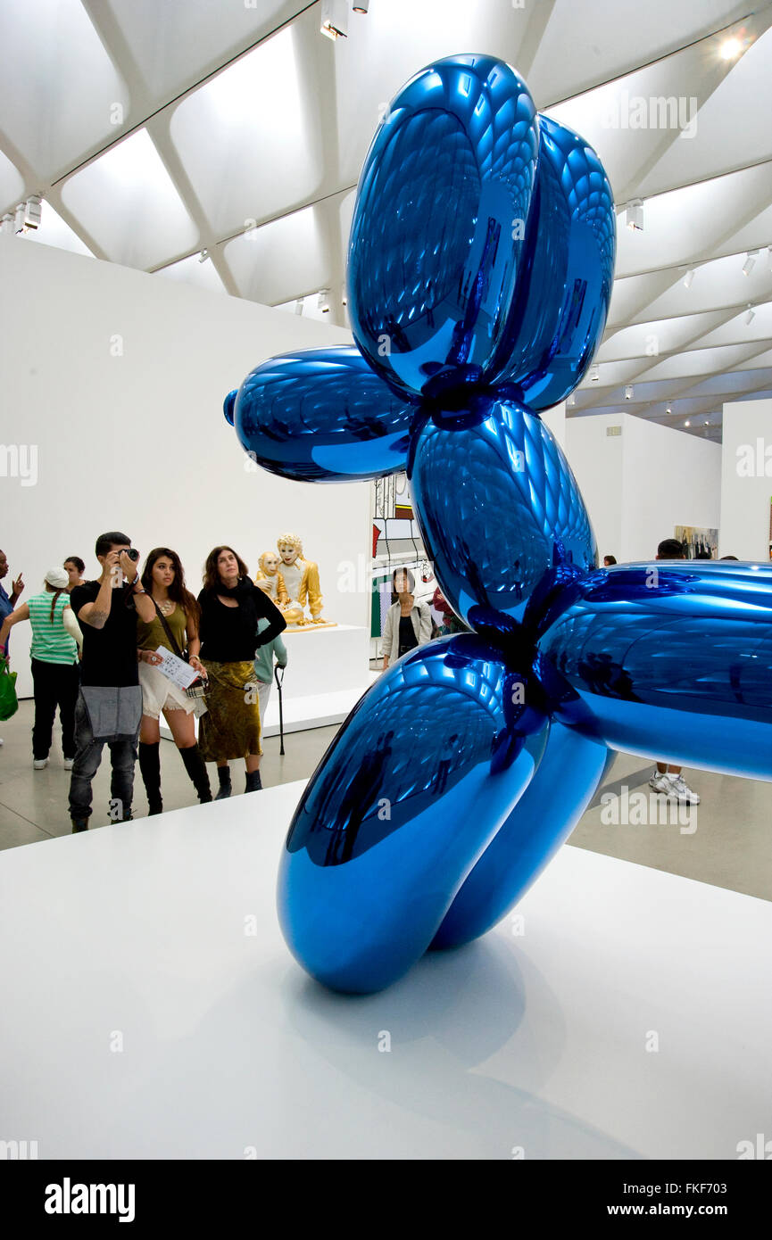 Arte contemporanea in mostra presso il Museo di ampia nel centro di Los Angeles Foto Stock