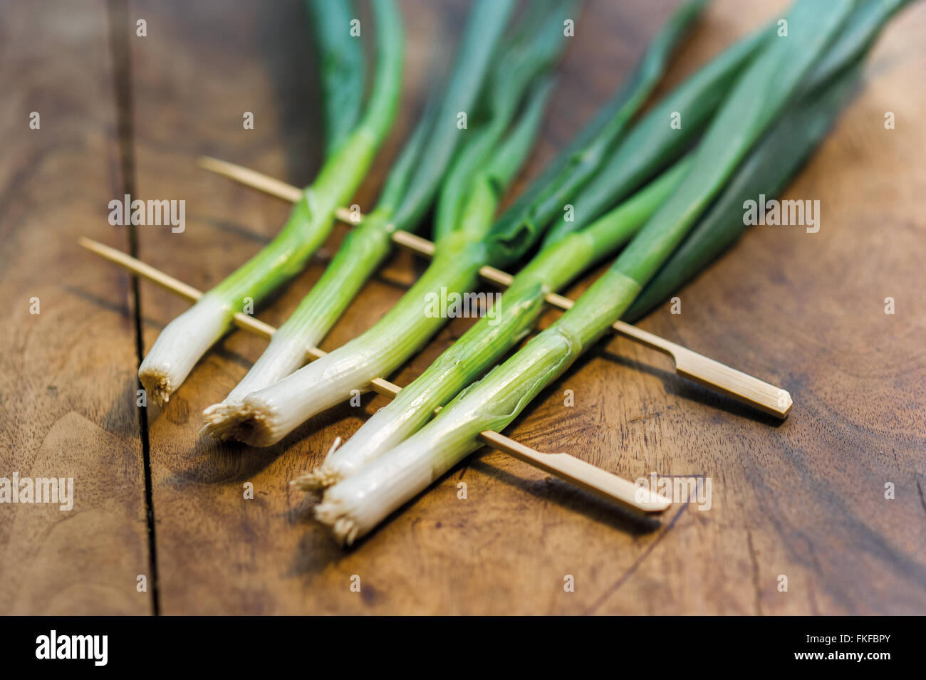 Verde, lo scalogno, molla, cipolle, Foto Stock