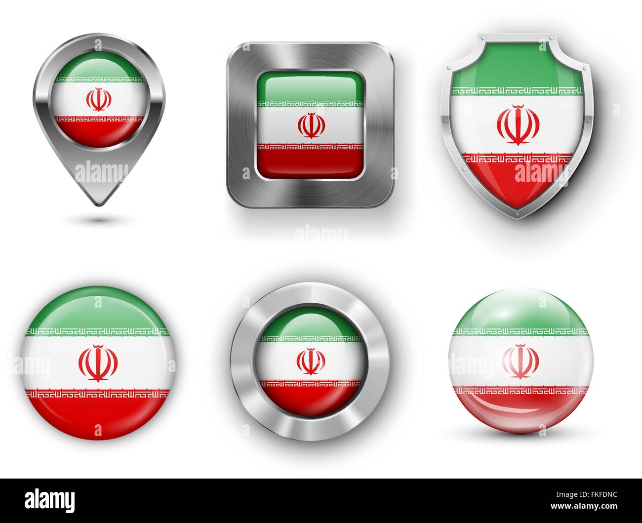 Bandiera del paese Bages Illustrazione Vettoriale