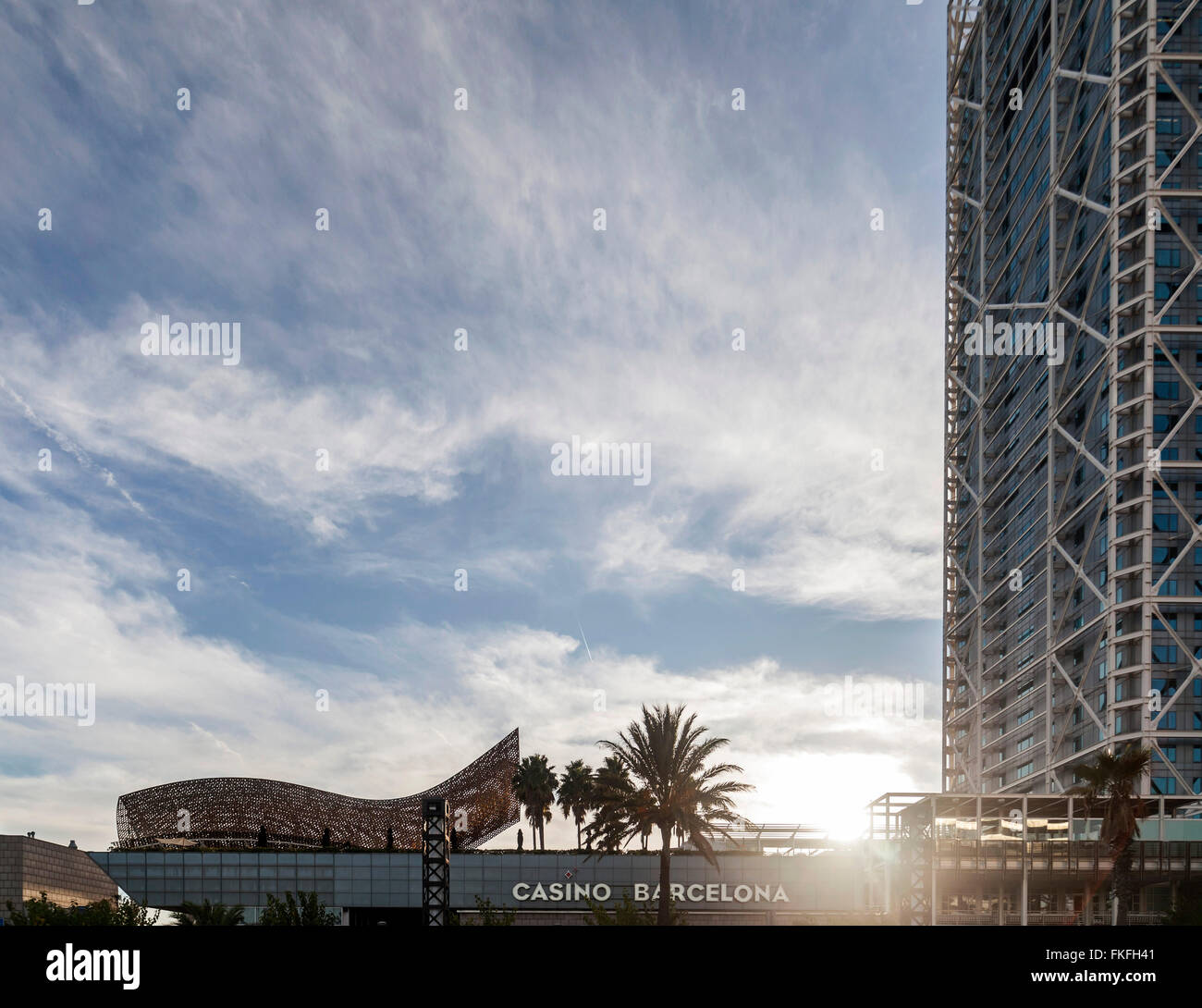 L'Hotel Arts (1992), Barcellona. Foto Stock