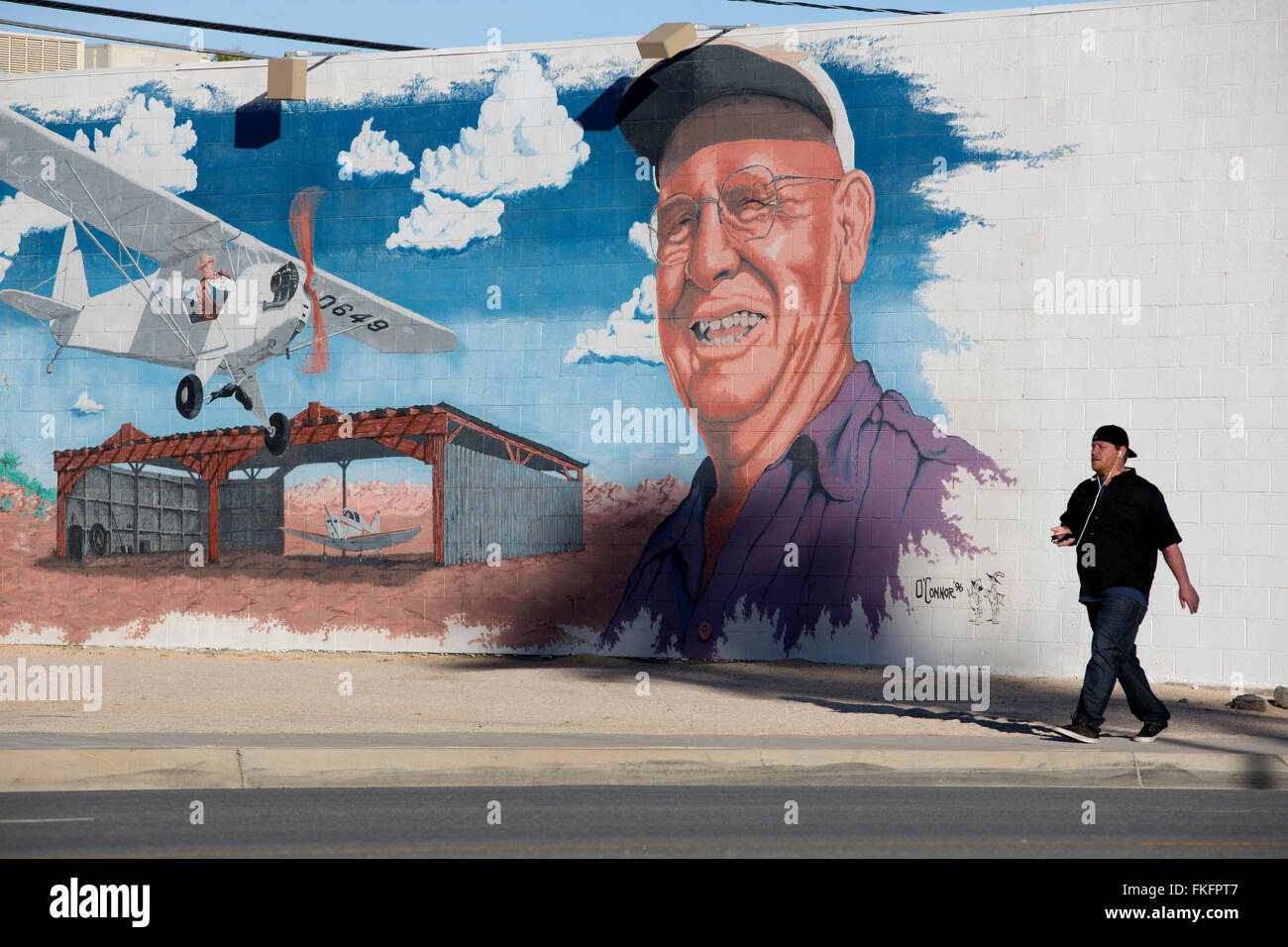 Carta murale, ventinove Palms, CALIFORNIA, STATI UNITI D'AMERICA Foto Stock