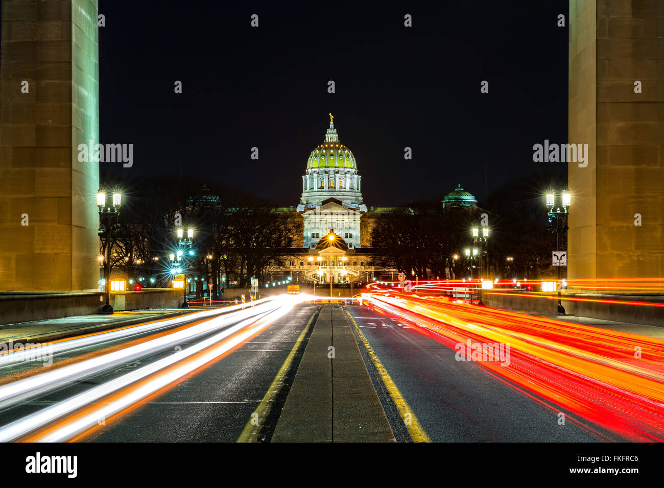 Pennsylvania State Capitol, la sede del governo per gli Stati Uniti nello stato di Pennsylvania, situato in Harrisburg Foto Stock