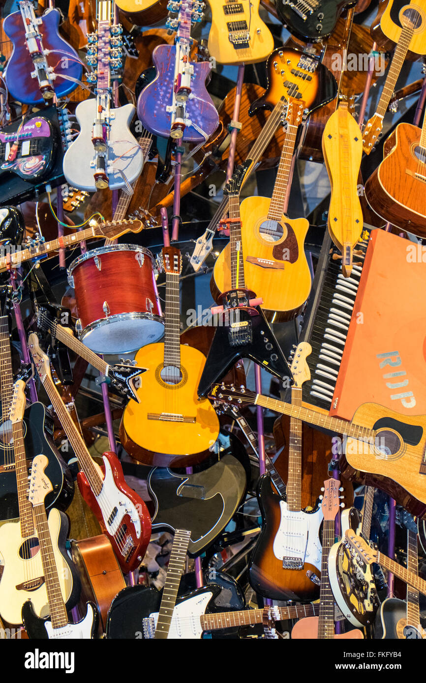 Il processore EMP Museum è un museo senza scopo di lucro dedicata alla contemporanea cultura popolare, che si trova a Seattle, Washington. Foto Stock