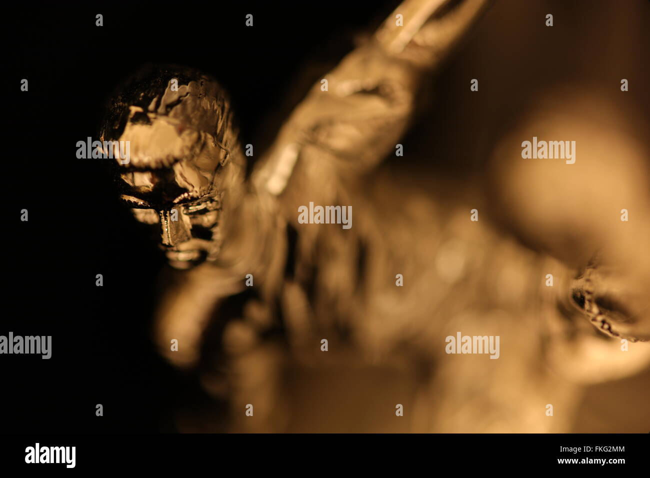 Immagine dinamica della figura con molto fuoco selettivo degli occhi Foto Stock