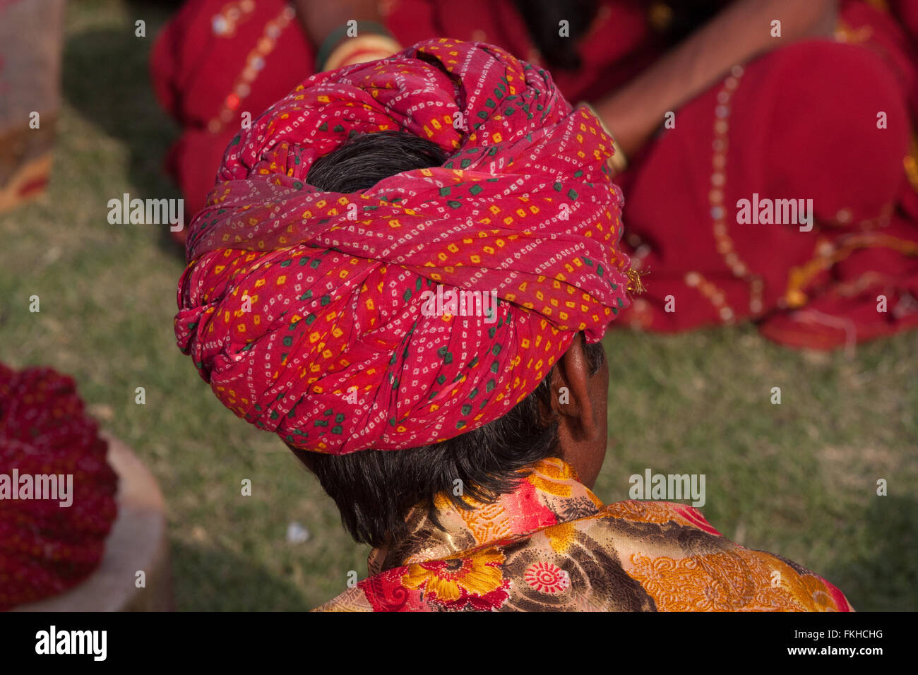 Durante il festival di elefante durante holi,celebrazione indù in Jaipur Rajasthan,l'India,l'Asia. Foto Stock