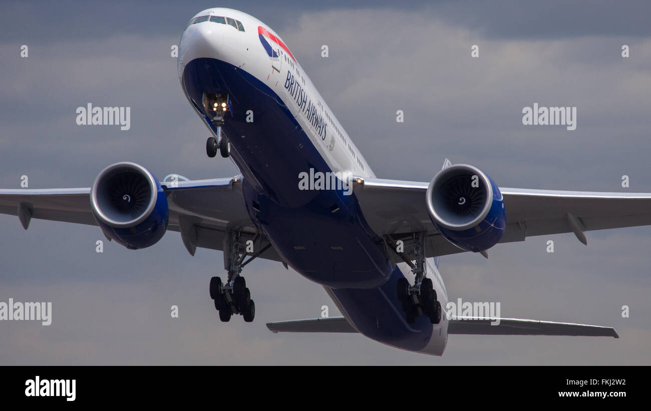 British Airways aeromobili Boeing 777 Foto Stock