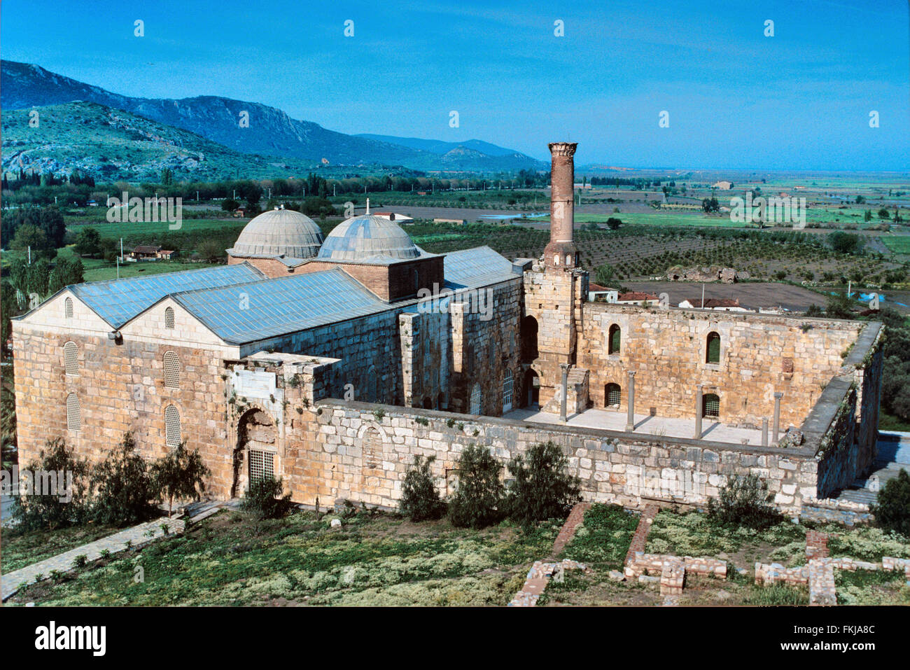 Isa Bey moschea (1374-75) Architettura Seljuk, Selçuk, Turchia Foto Stock
