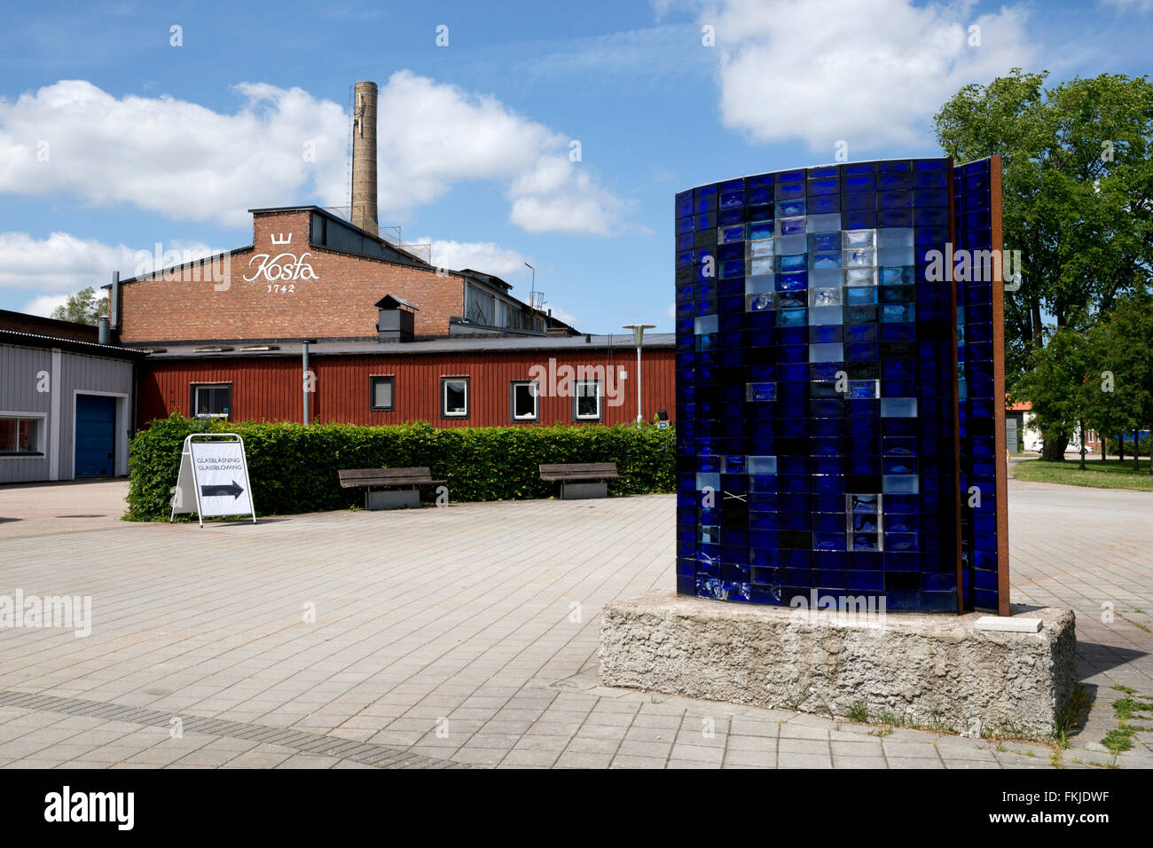 La Kosta Boda vetrerie Kosta, a sud-est della Svezia, Svezia, Scandinavia, Europa Foto Stock