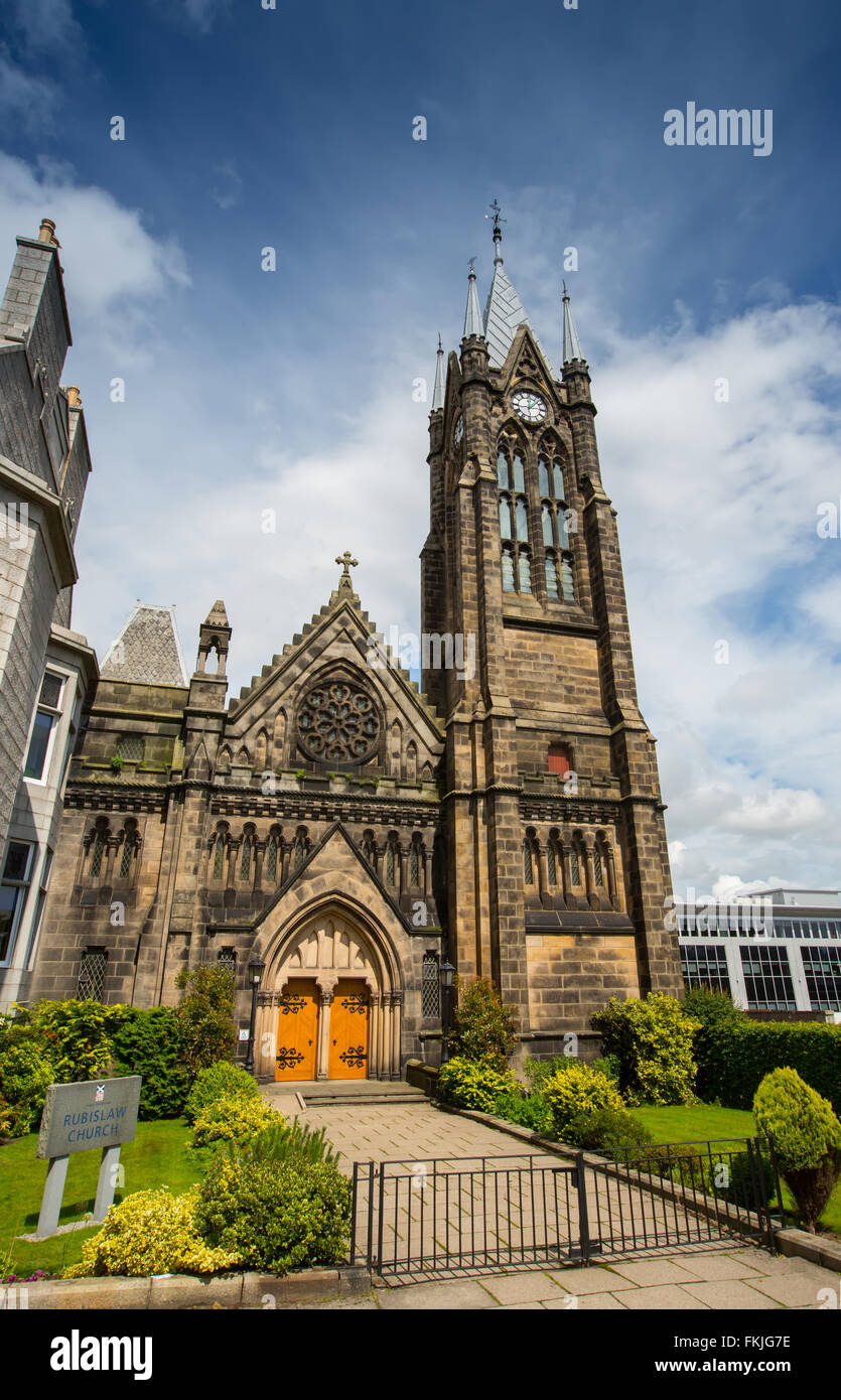 Chiesa Rubislaw nella città di Aberdeen in Scozia, Regno Unito Foto Stock