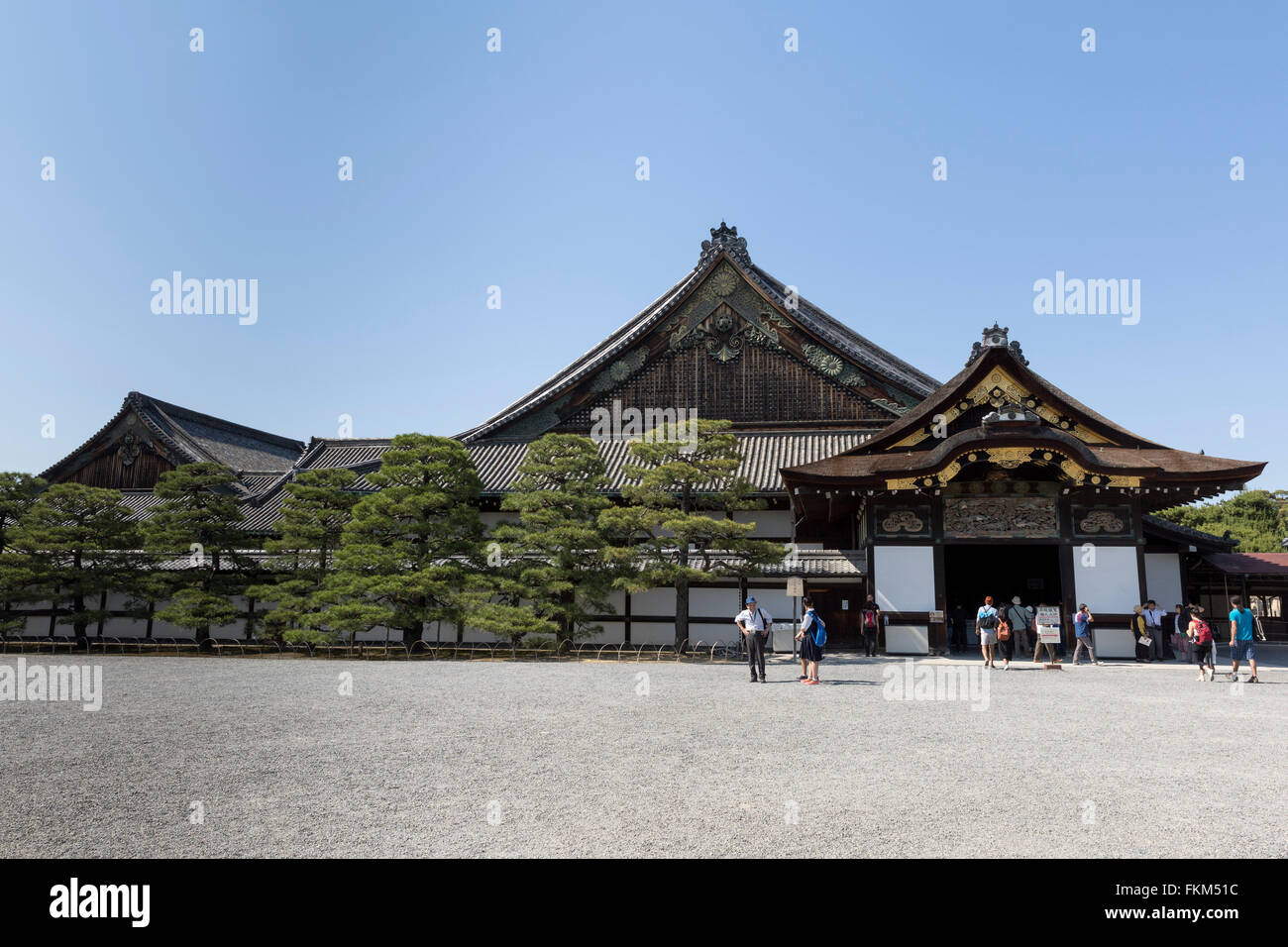 Ninomaru Palace, la residenza e ufficio di shogun durante le sue visite a Kyoto. Il Castello di Nijo, Kyoto, Giappone Foto Stock