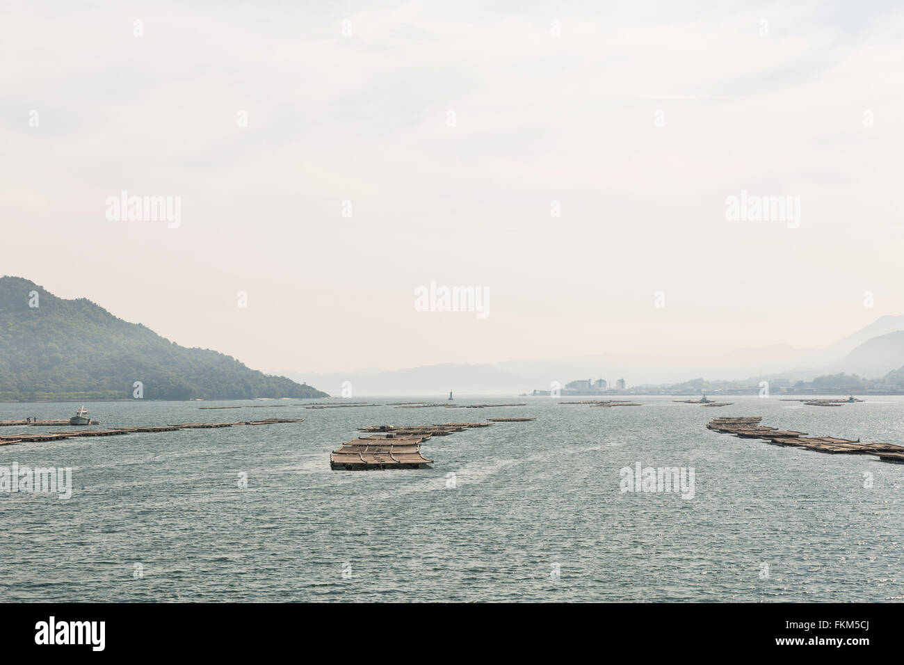 Mare Interno del Giappone, Miyajima, Hatsukaichi, Prefettura di Hiroshima, Giappone. Foto Stock