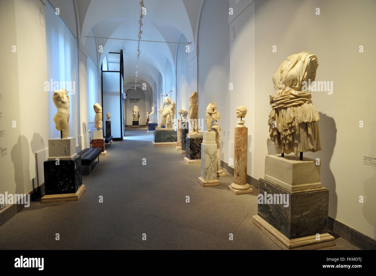 Italia, Roma, Colle Palatino, Museo dell'Antiquarium, statue romane Foto Stock