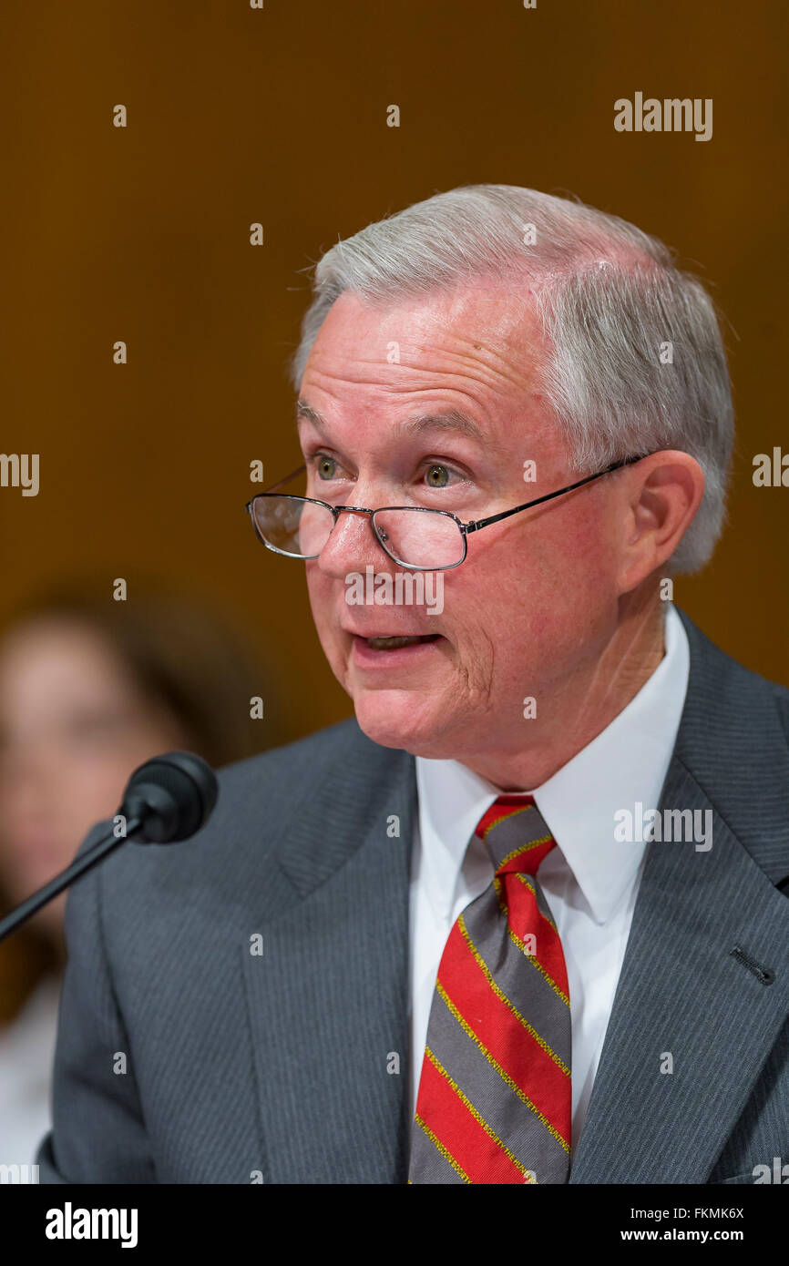 WASHINGTON, DC, Stati Uniti d'America - U. S. Senatore Jeff sessioni (R-AL) Foto Stock
